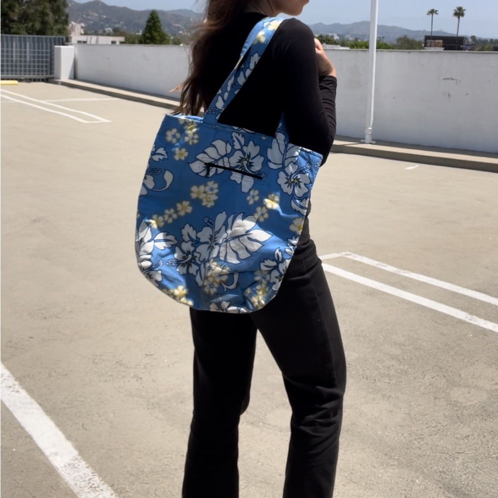 Vintage Hawaiian Print Shoulder Bag